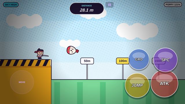 The daily mini-game SKY HIGH